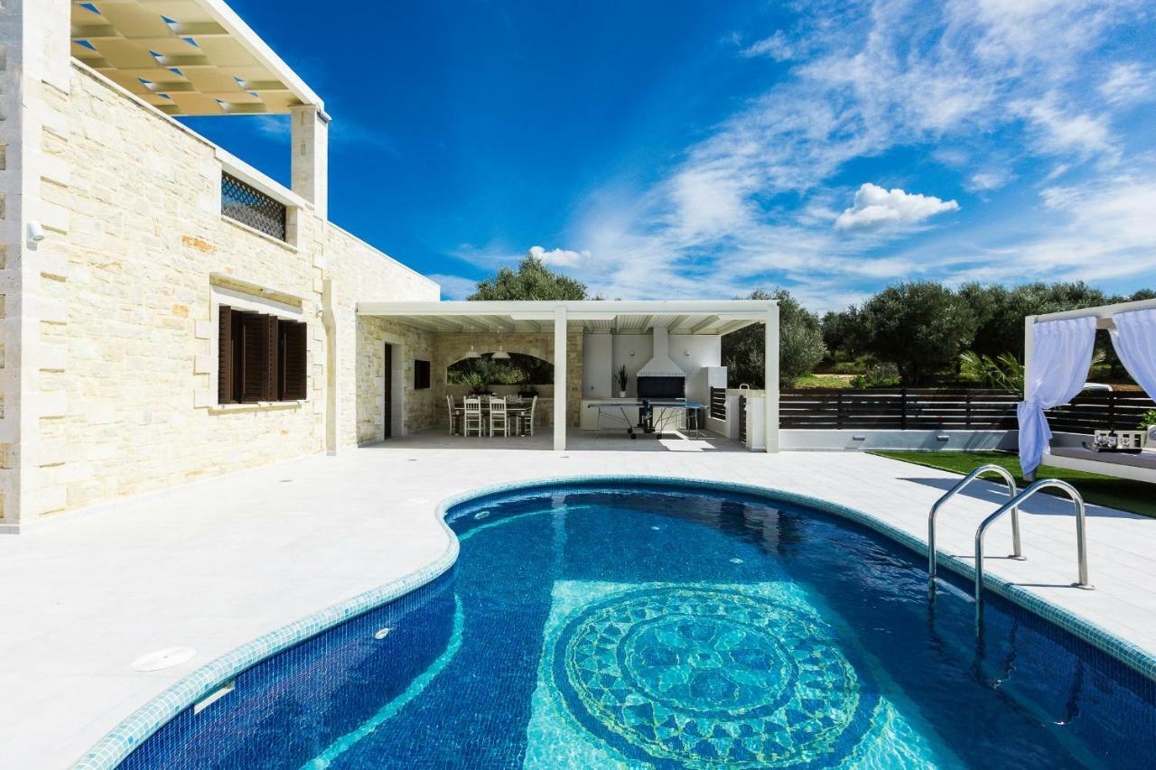 Caramel Villa, With 40M2 Pool & Spa Whirlpool, By Thinkvilla Panormos  ภายนอก รูปภาพ