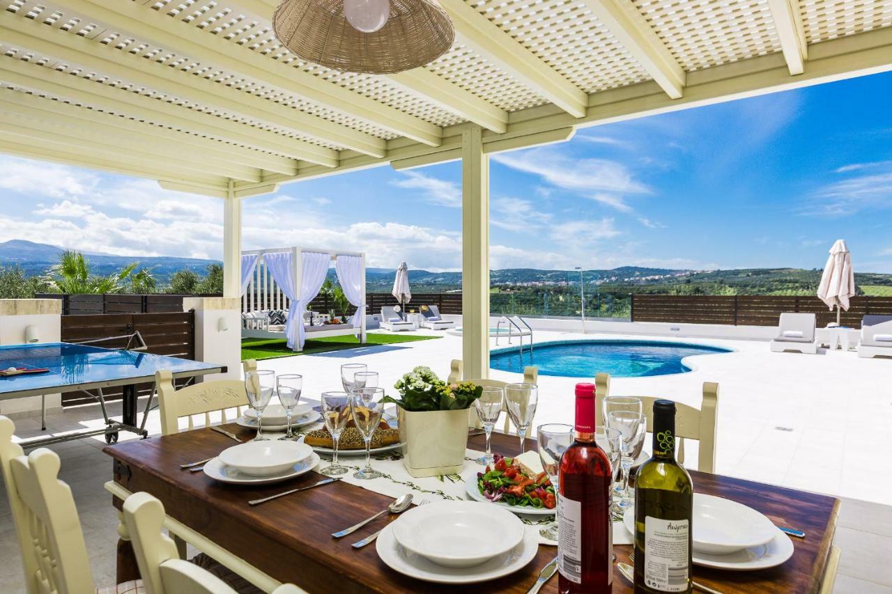 Caramel Villa, With 40M2 Pool & Spa Whirlpool, By Thinkvilla Panormos  ภายนอก รูปภาพ